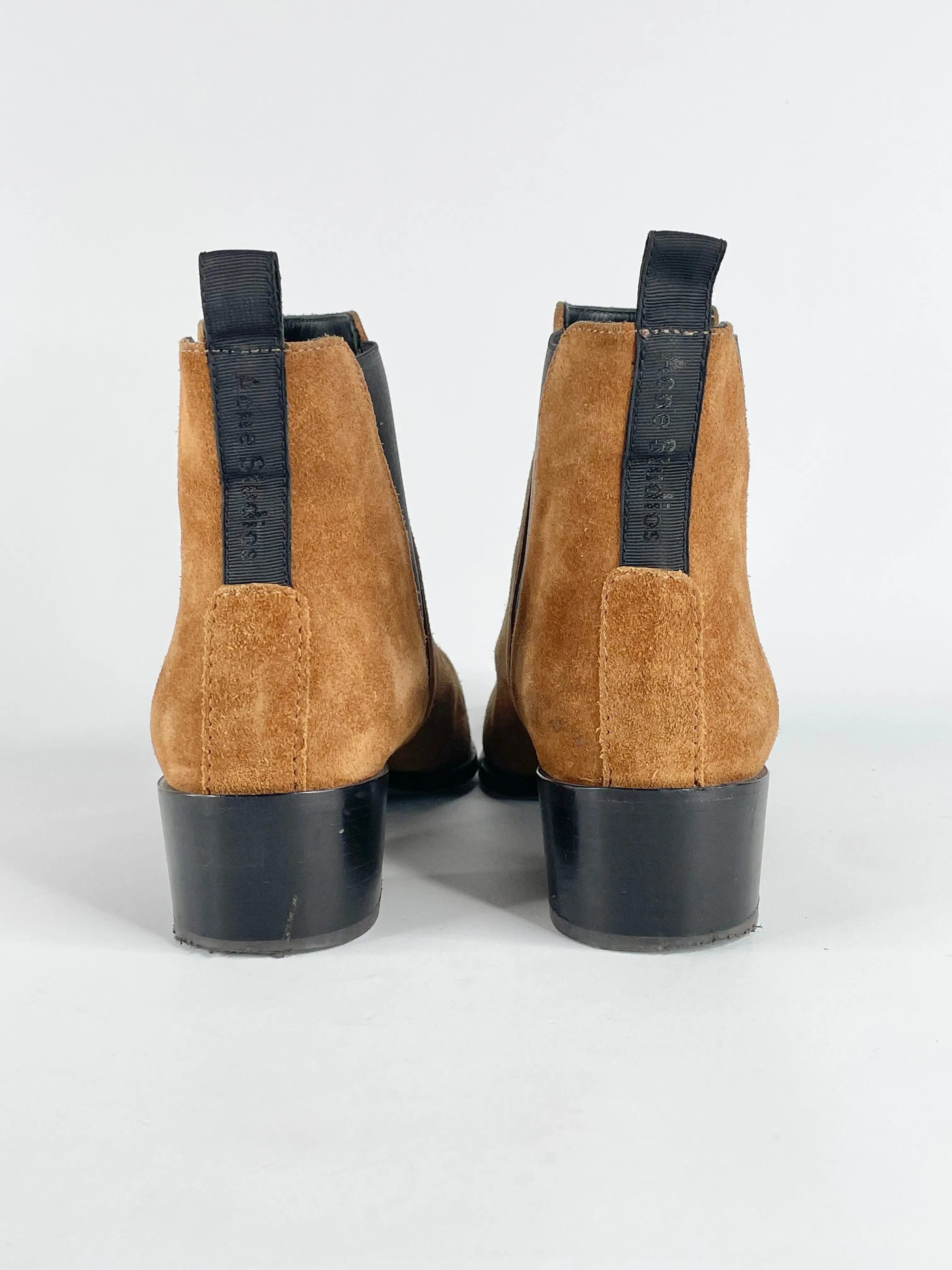 Acne Studios Tan Suede Jensen/Jenny Ankle Boots - EU40