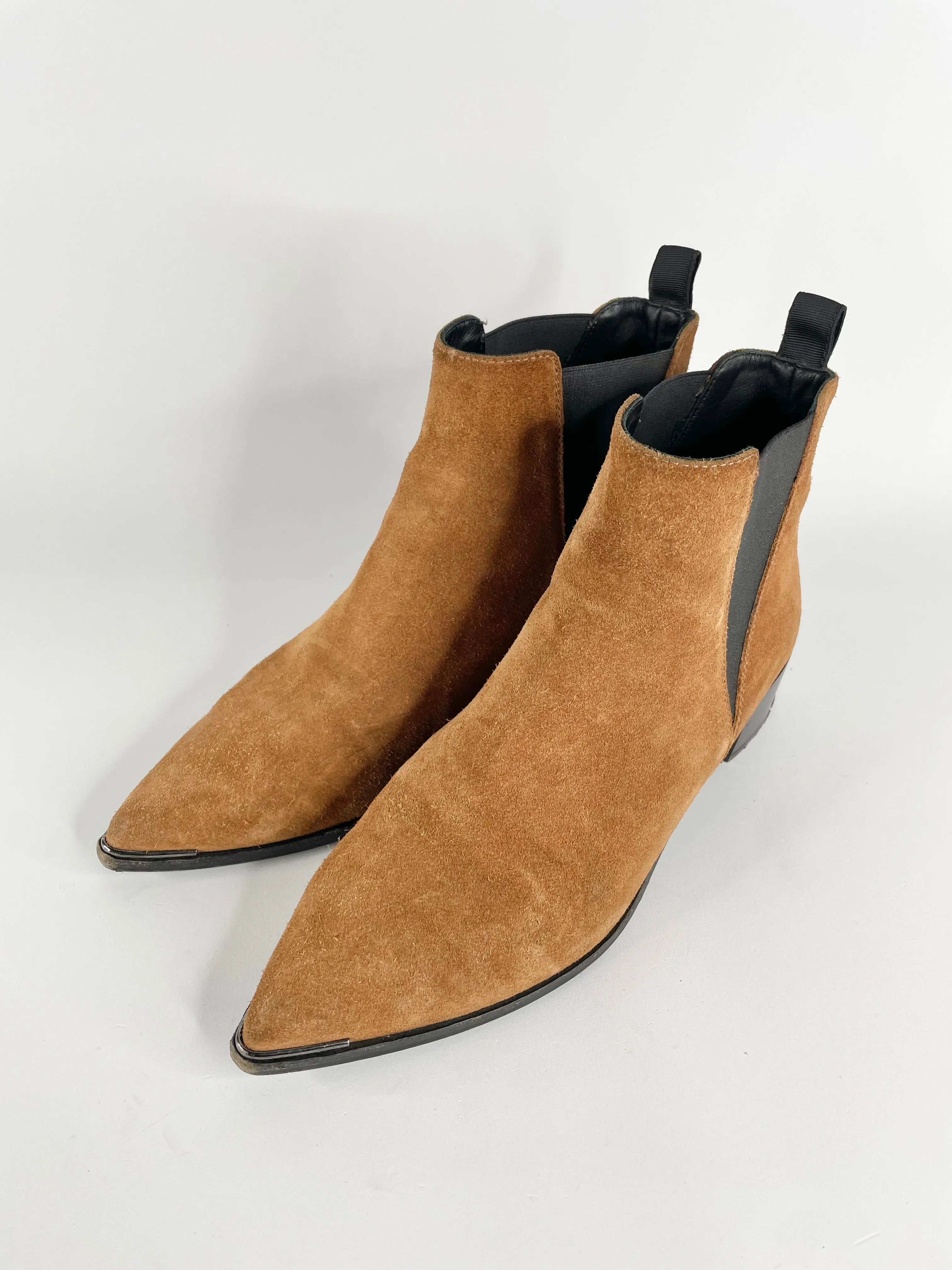 Acne Studios Tan Suede Jensen/Jenny Ankle Boots - EU40