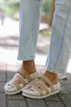 Alpine Sherpa Slippers-Camel