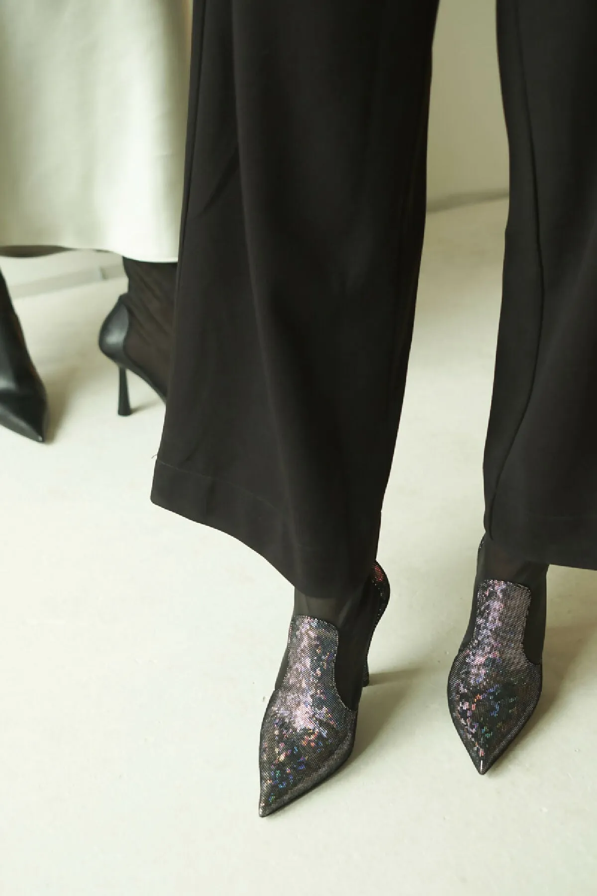 Anna Boot 95 Disco Suede Black