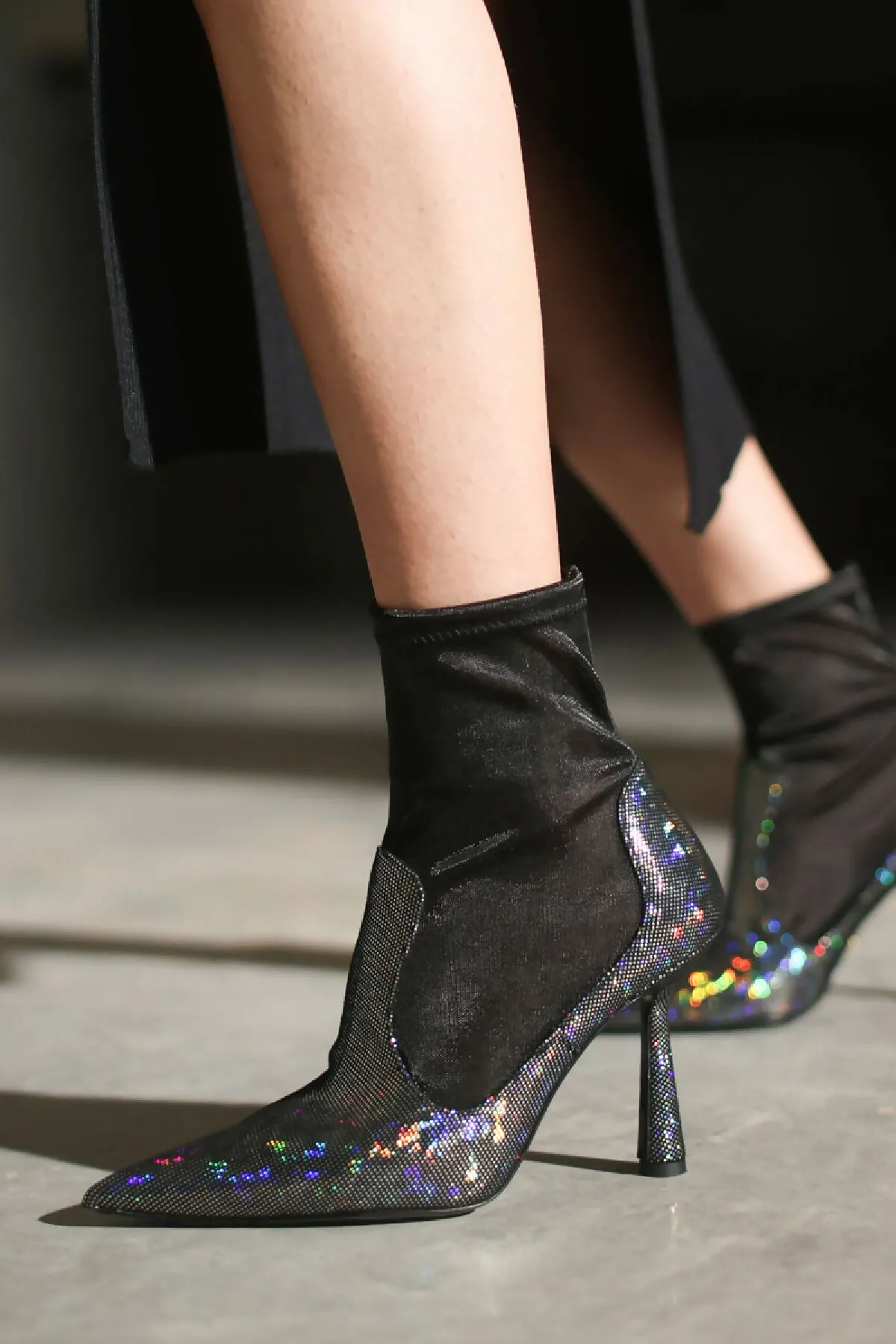 Anna Boot 95 Disco Suede Black