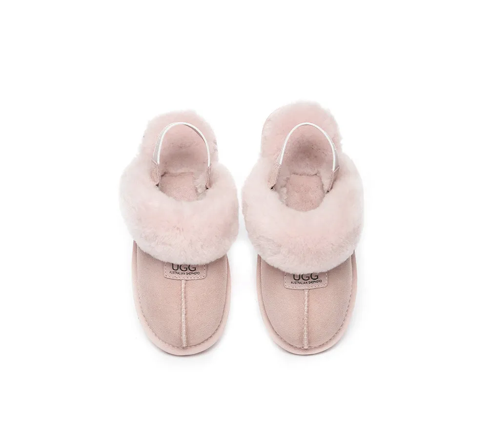 AUSTRALIAN SHEPHERD® UGG Slippers Sheepskin Wool Removable Strap Slingback Suzie ll