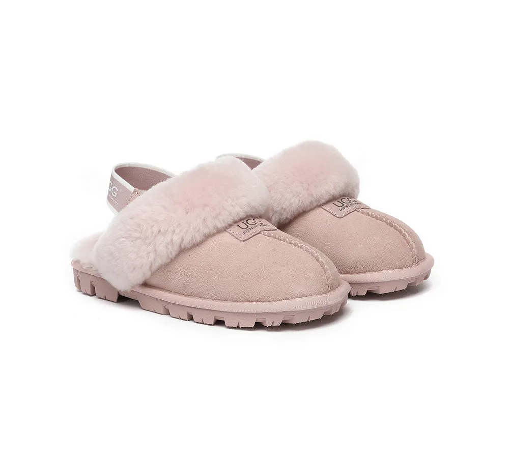 AUSTRALIAN SHEPHERD® UGG Slippers Sheepskin Wool Removable Strap Slingback Suzie ll