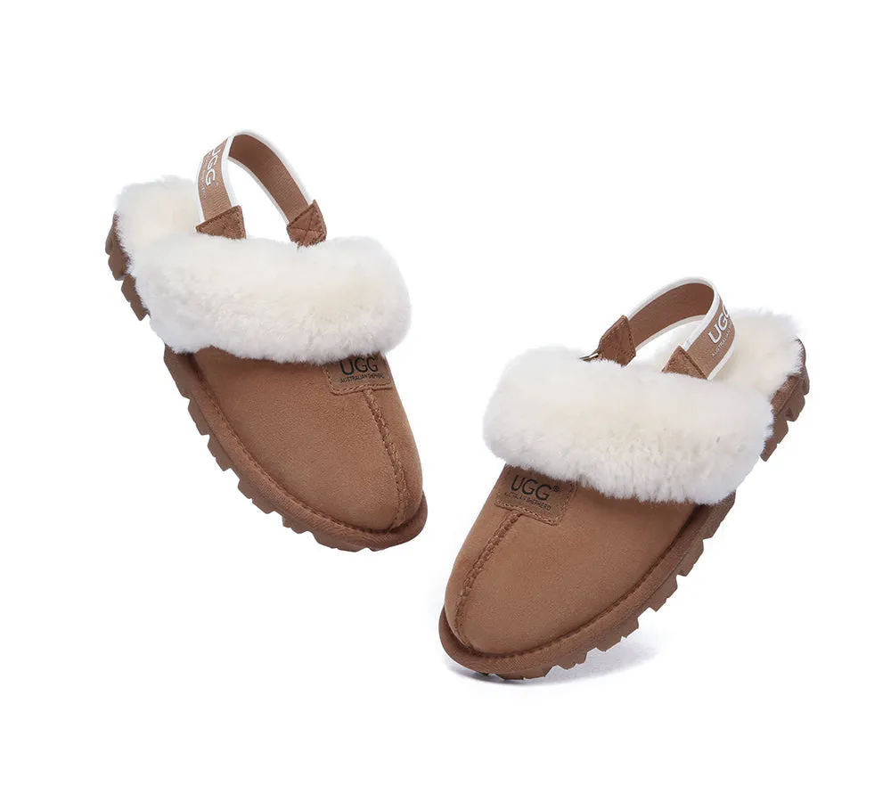 AUSTRALIAN SHEPHERD® UGG Slippers Sheepskin Wool Removable Strap Slingback Suzie ll
