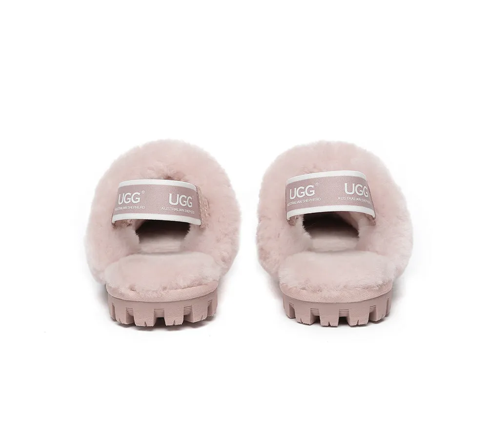 AUSTRALIAN SHEPHERD® UGG Slippers Sheepskin Wool Removable Strap Slingback Suzie ll