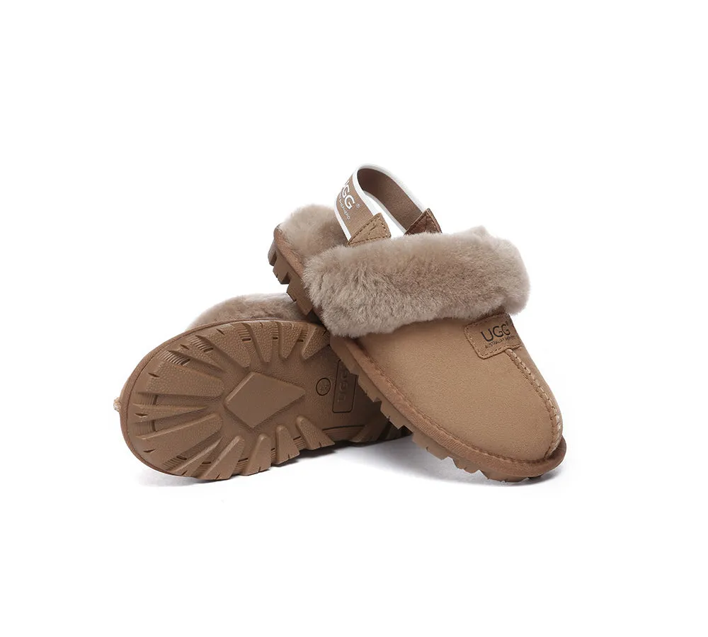 AUSTRALIAN SHEPHERD® UGG Slippers Sheepskin Wool Removable Strap Slingback Suzie ll