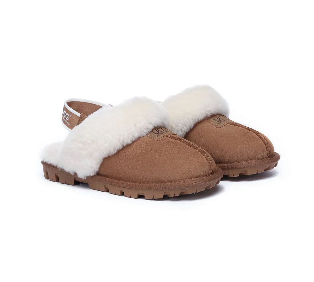 AUSTRALIAN SHEPHERD® UGG Slippers Sheepskin Wool Removable Strap Slingback Suzie ll