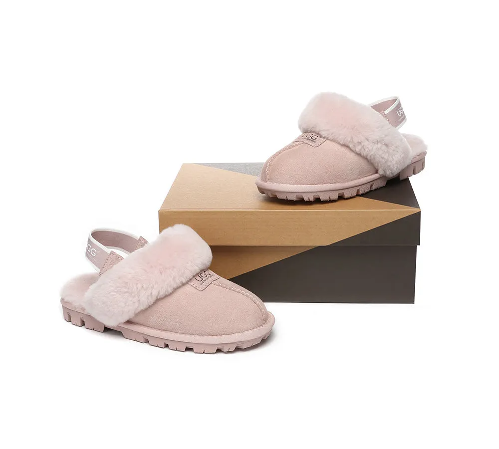 AUSTRALIAN SHEPHERD® UGG Slippers Sheepskin Wool Removable Strap Slingback Suzie ll