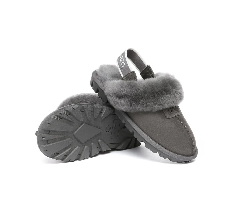 AUSTRALIAN SHEPHERD® UGG Slippers Sheepskin Wool Removable Strap Slingback Suzie ll