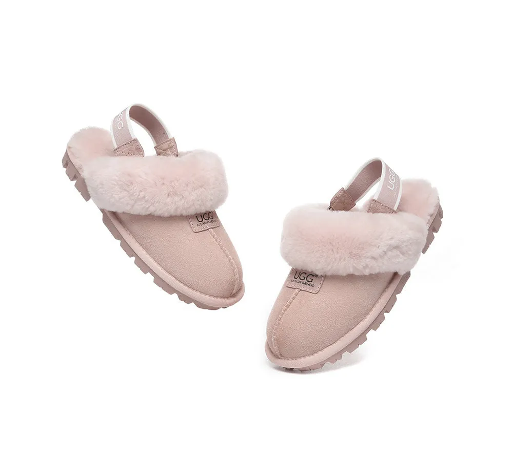 AUSTRALIAN SHEPHERD® UGG Slippers Sheepskin Wool Removable Strap Slingback Suzie ll