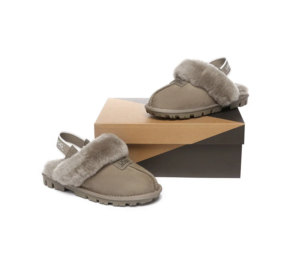 AUSTRALIAN SHEPHERD® UGG Slippers Sheepskin Wool Removable Strap Slingback Suzie ll
