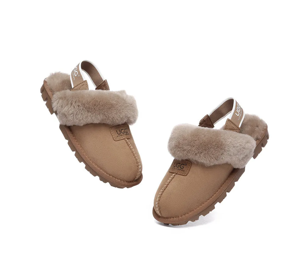 AUSTRALIAN SHEPHERD® UGG Slippers Sheepskin Wool Removable Strap Slingback Suzie ll