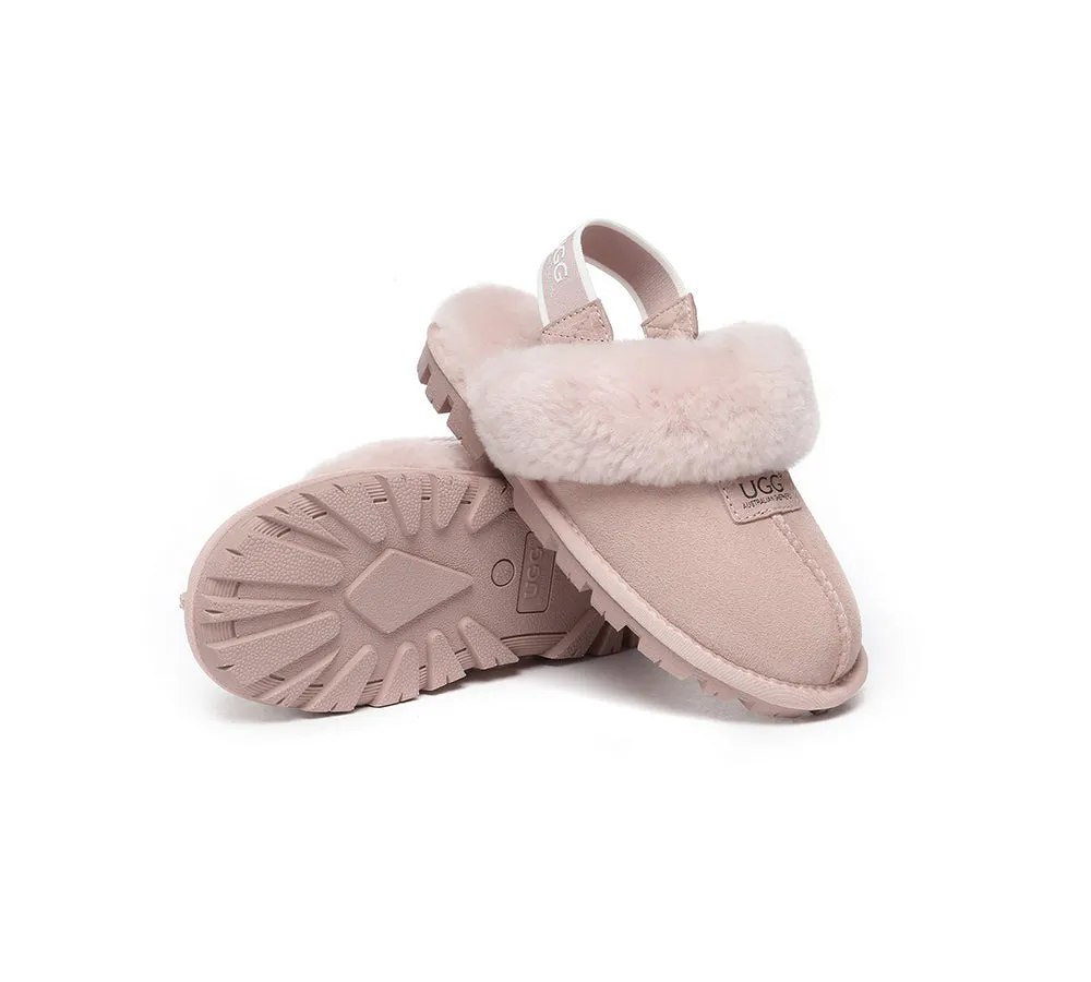 AUSTRALIAN SHEPHERD® UGG Slippers Sheepskin Wool Removable Strap Slingback Suzie ll