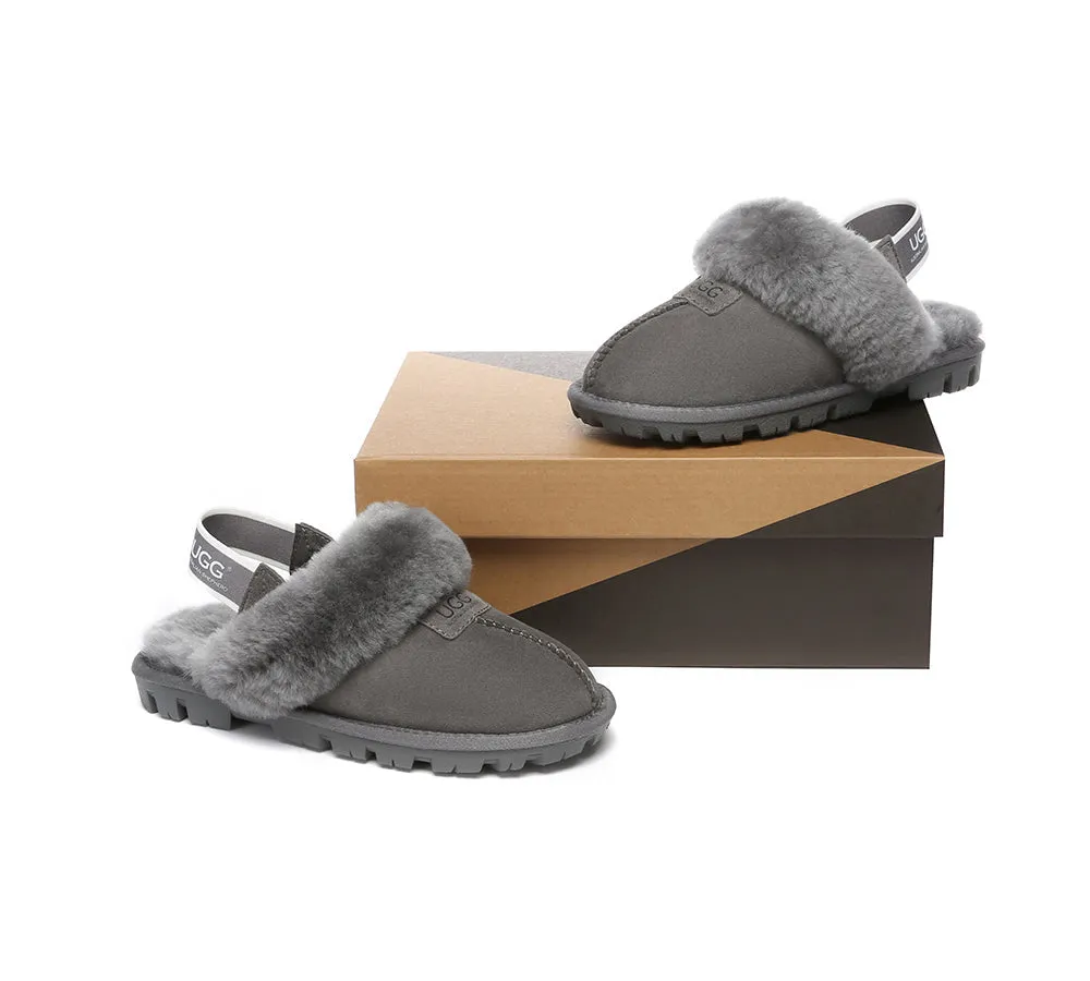 AUSTRALIAN SHEPHERD® UGG Slippers Sheepskin Wool Removable Strap Slingback Suzie ll