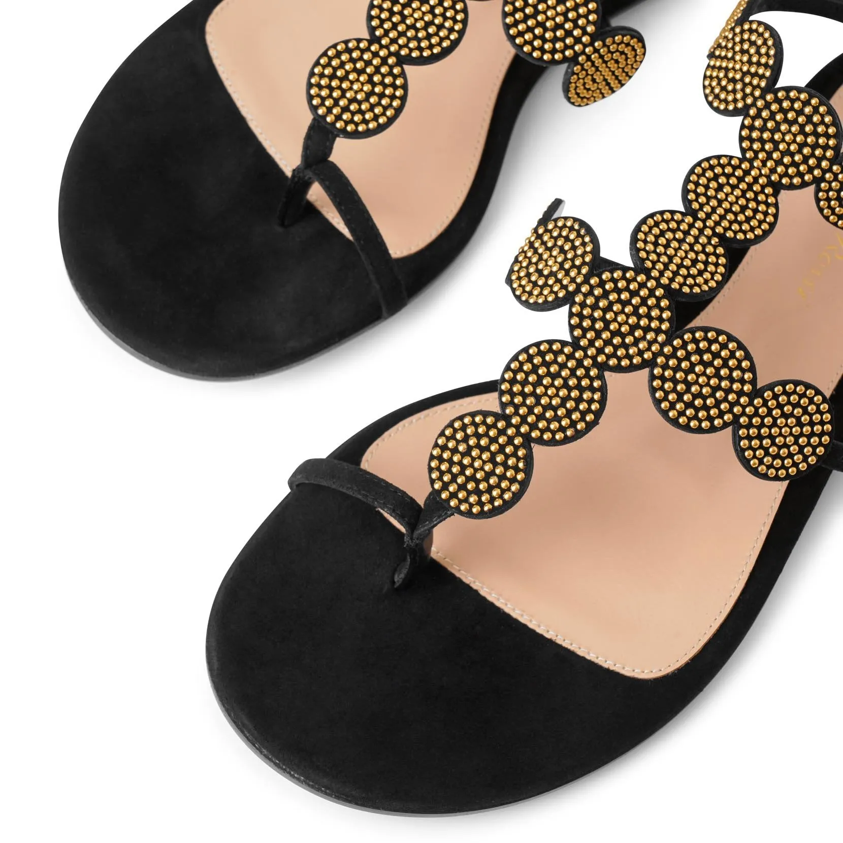 Babylon studded suede sandals