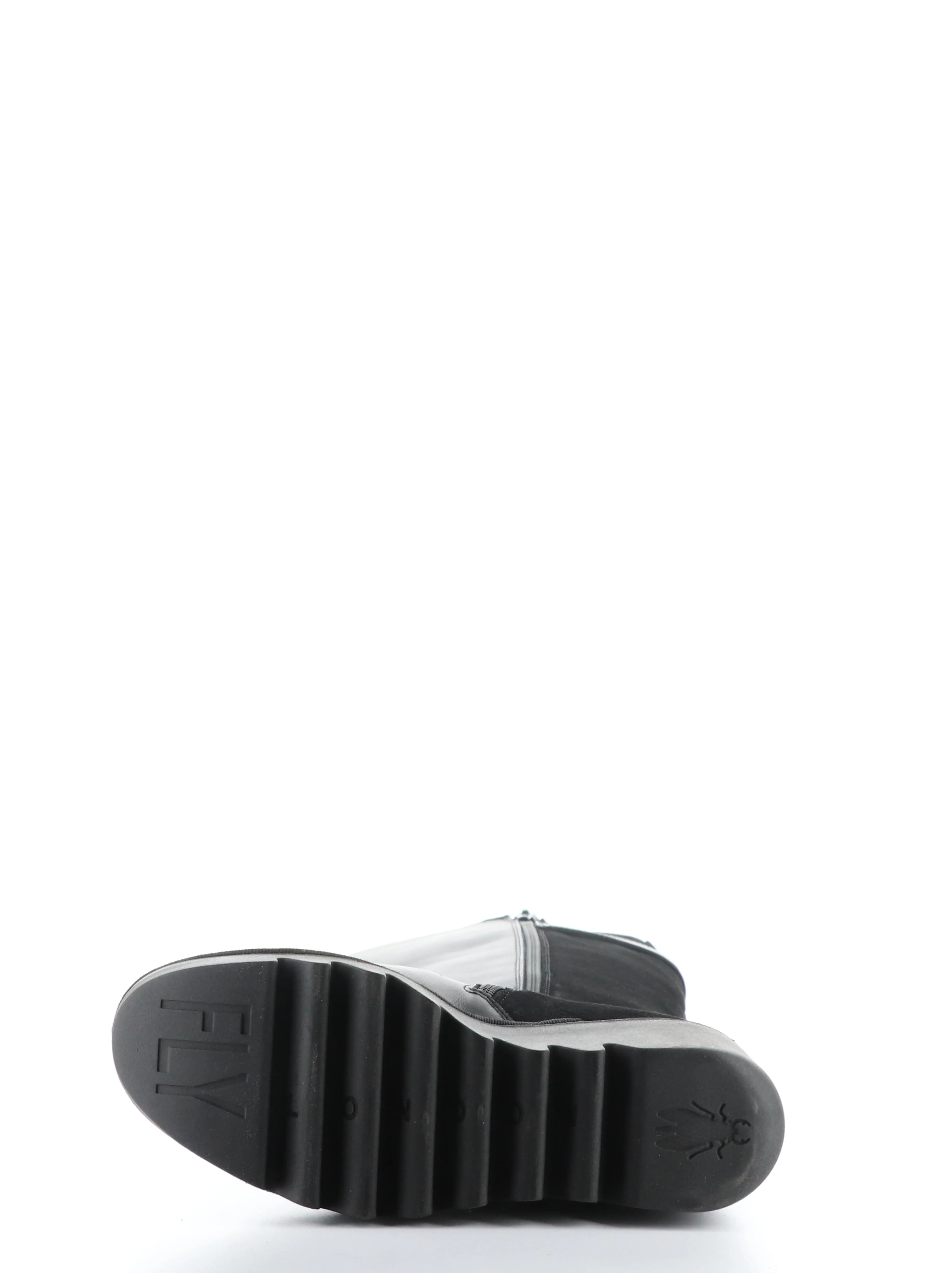 BEFY541FLY BLACK Round Toe Boots