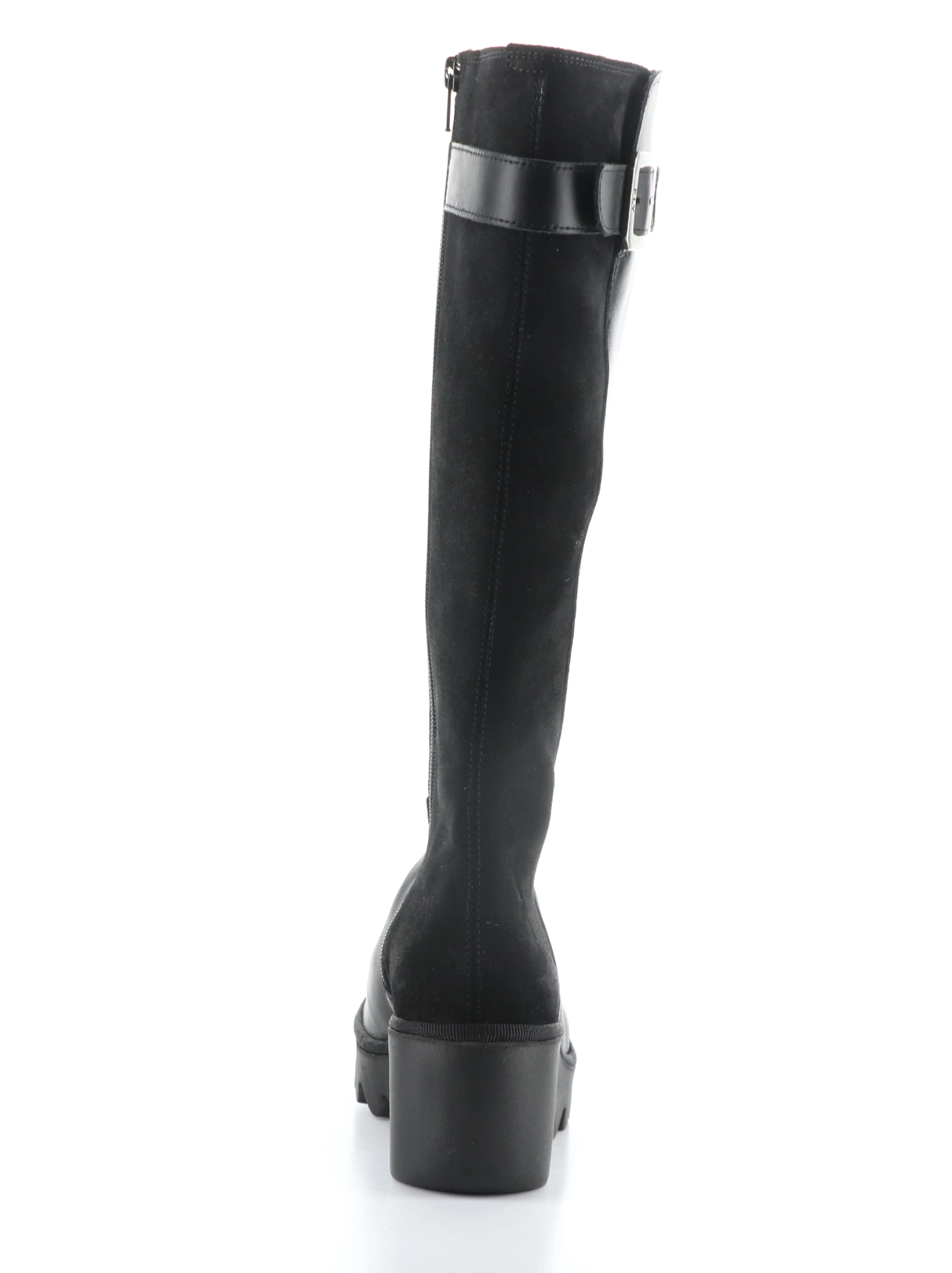 BEFY541FLY BLACK Round Toe Boots