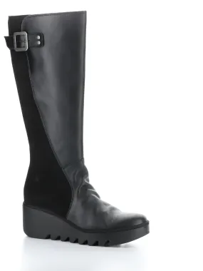 BEFY541FLY BLACK Round Toe Boots