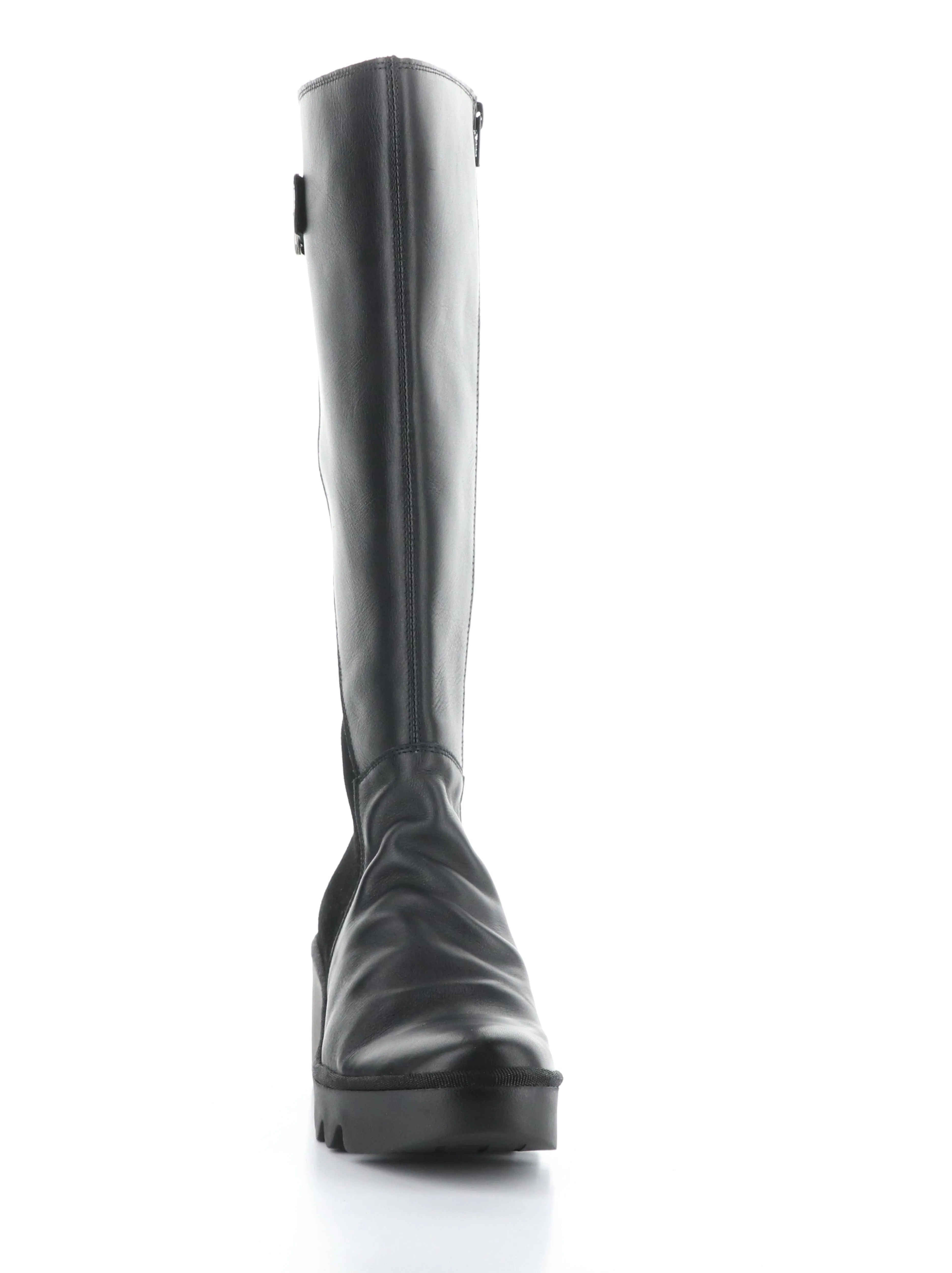 BEFY541FLY BLACK Round Toe Boots