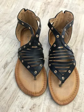 Black Gladiator Sandals