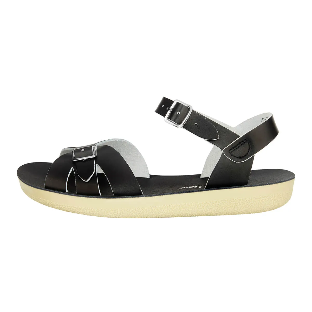 Boardwalk Adult Sandals in Black by Salt-Water - Last One In Stock - SS4 / EUR 36