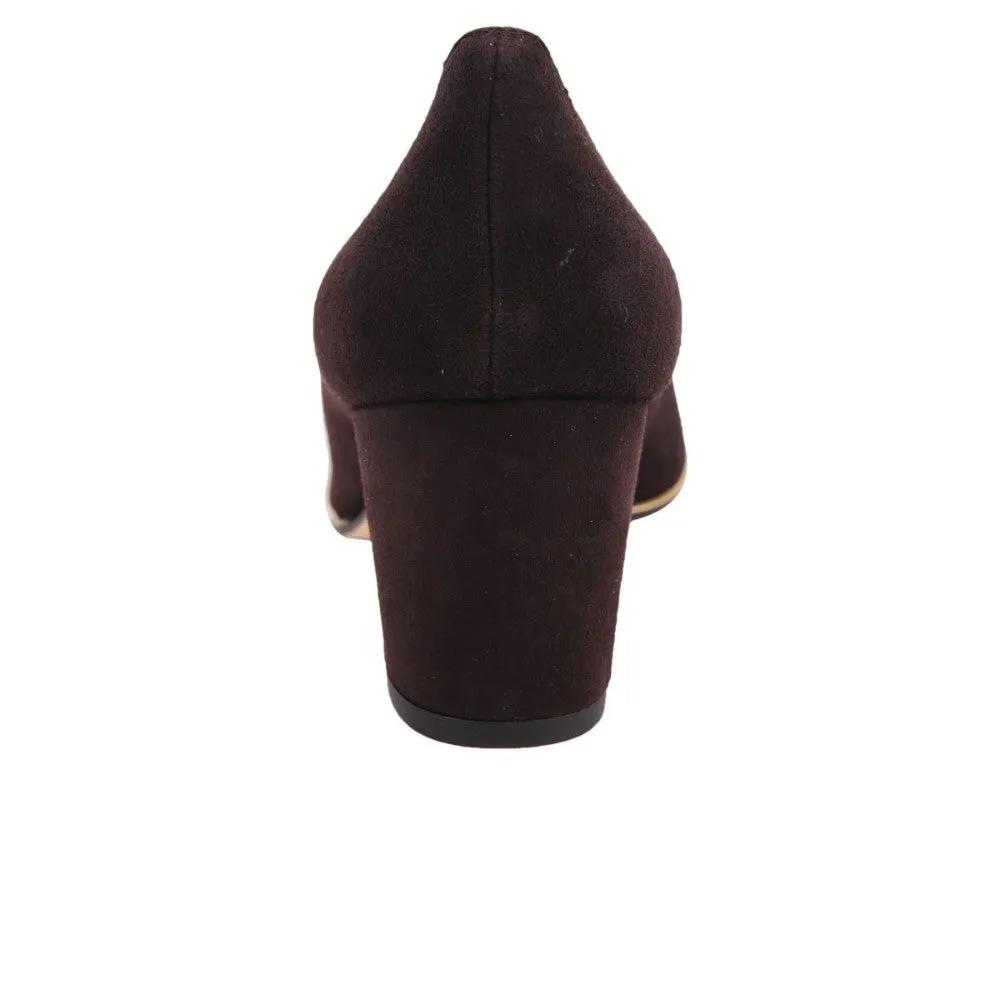 Christy V Brown Suede Jon Josef Pumps