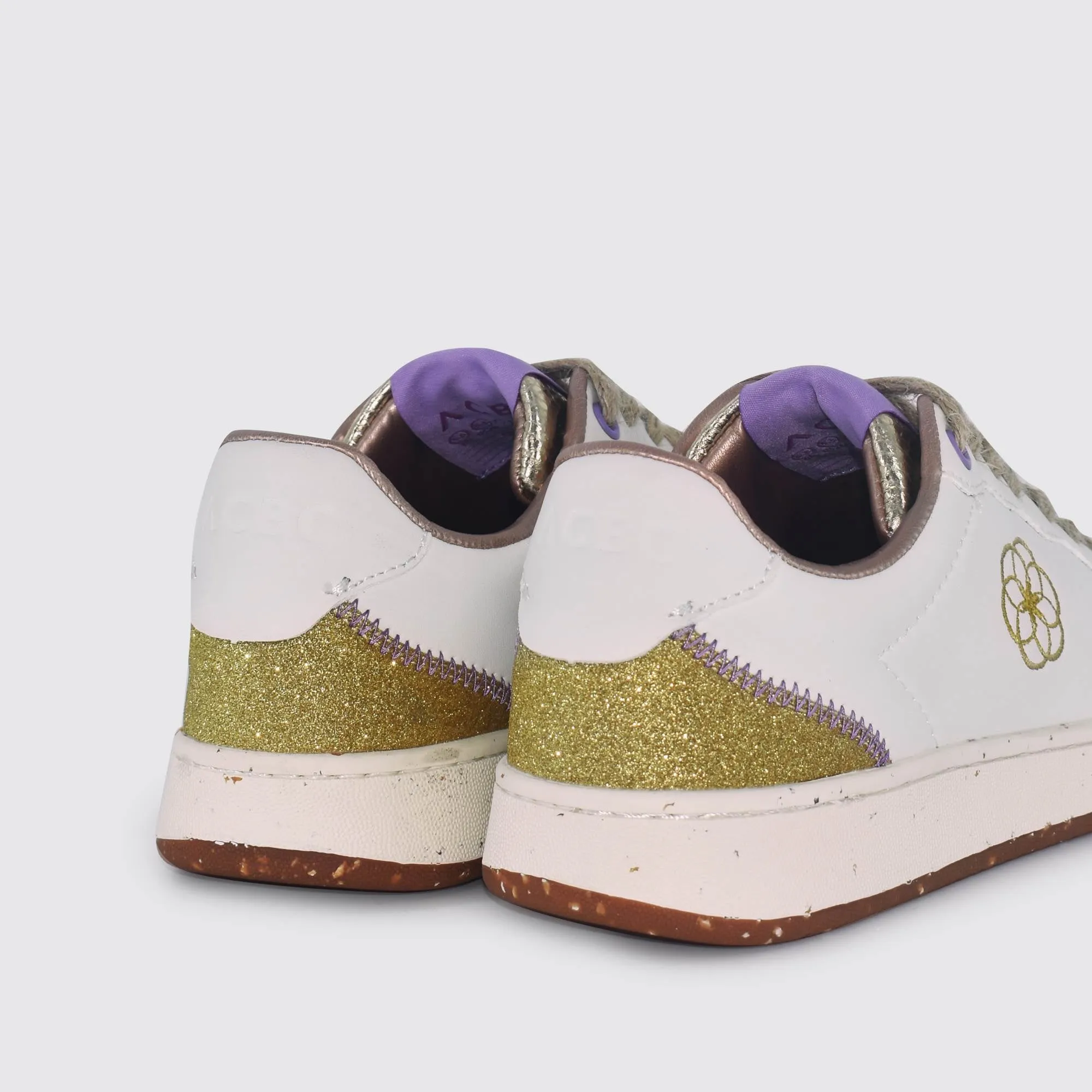 Evergreen Flower White Gold Purple