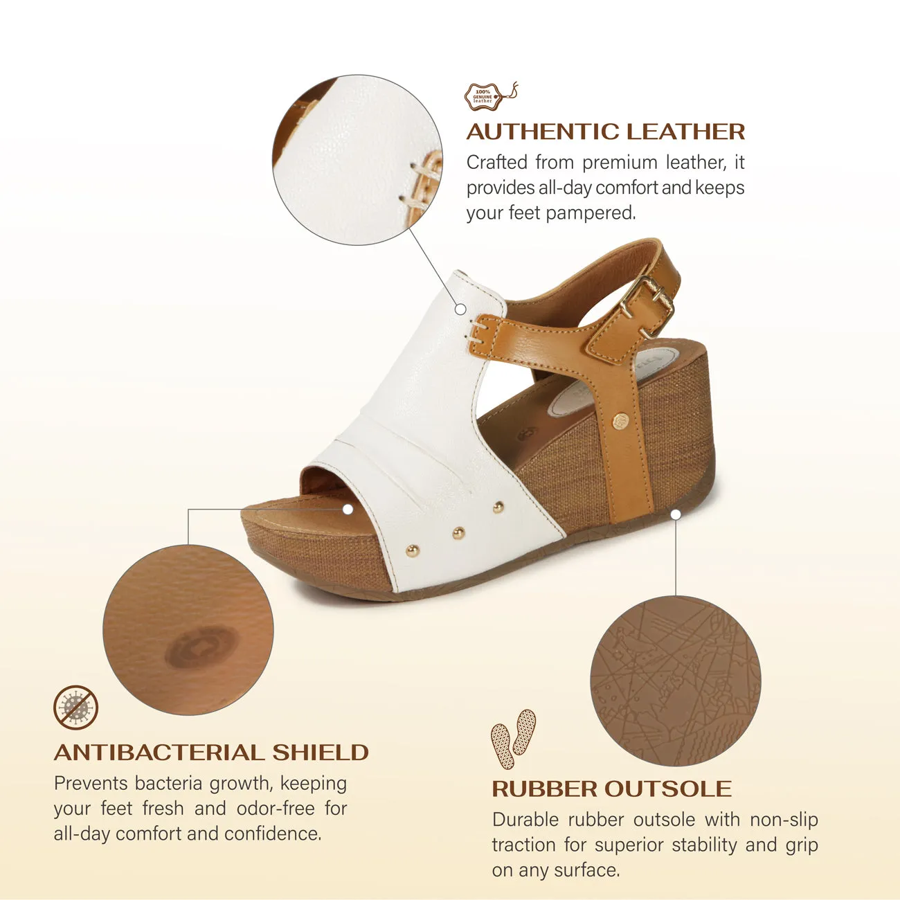 Florrie Sandal - Chalk