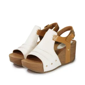 Florrie Sandal - Chalk