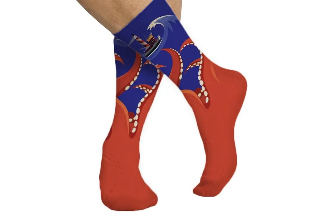 Gone Fishing Personalized Tube Socks