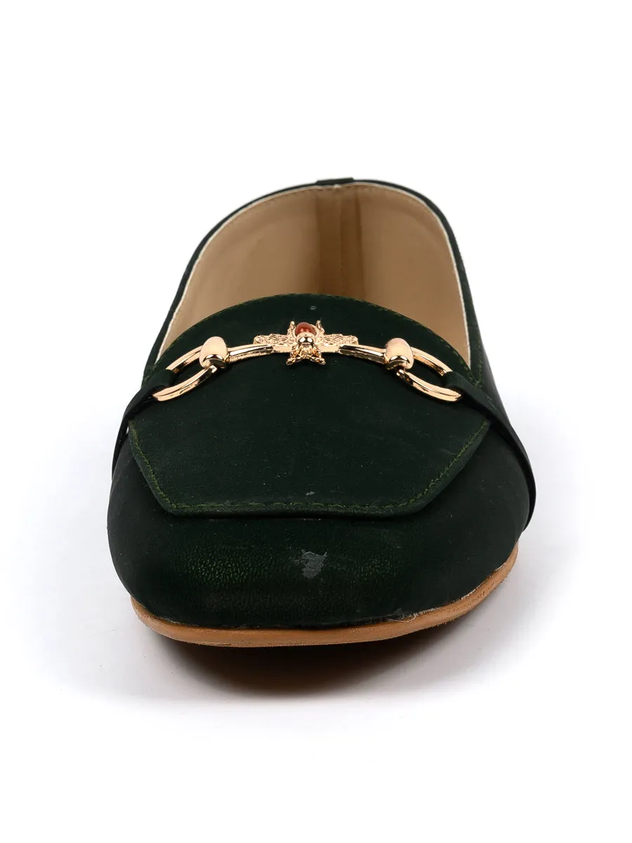 Green Casual Pumps