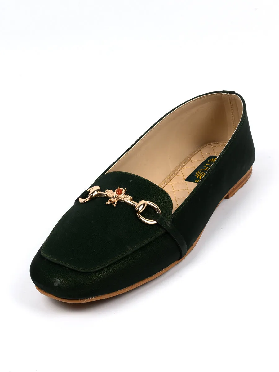 Green Casual Pumps