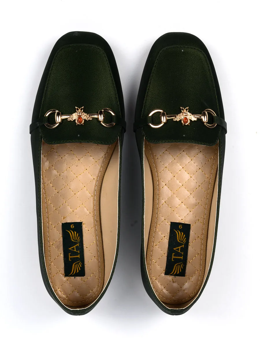Green Casual Pumps