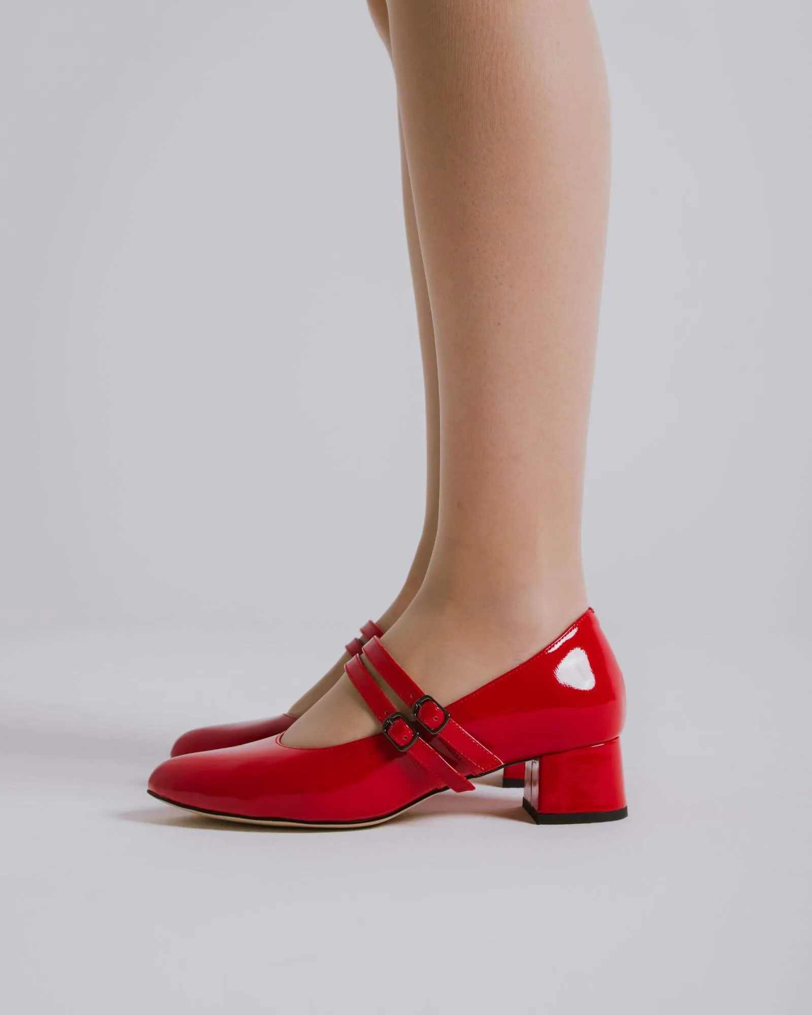 HOPE MARYJANE HEELS RED PATENT LEATHER