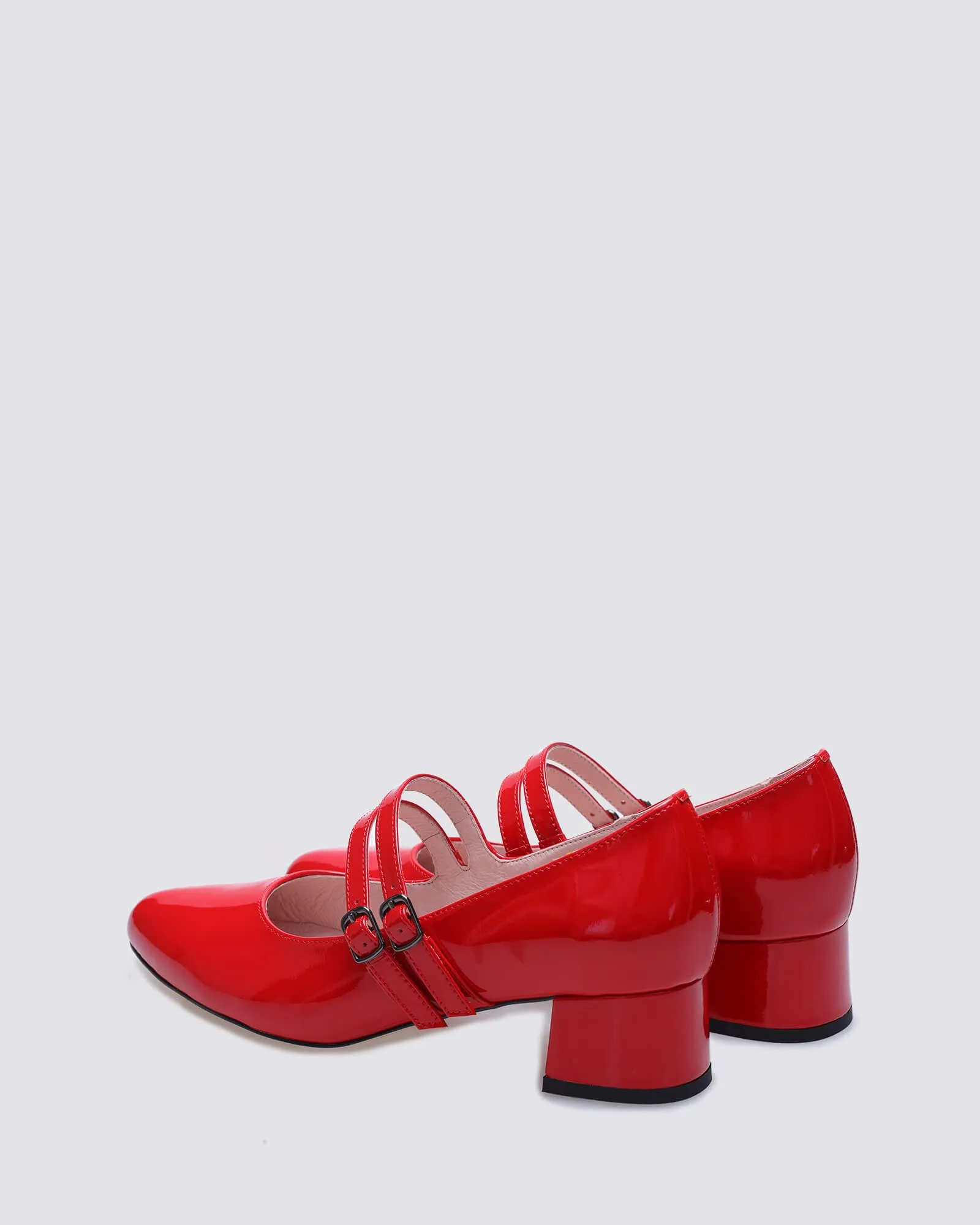 HOPE MARYJANE HEELS RED PATENT LEATHER