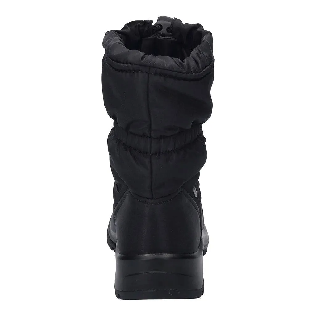 Josef Seibel Colorado 58 Ladies Black Textile Waterproof Front Zip Ankle Boots