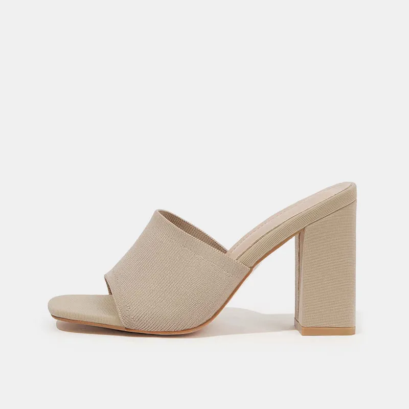 Lily Flyknit Block Mules
