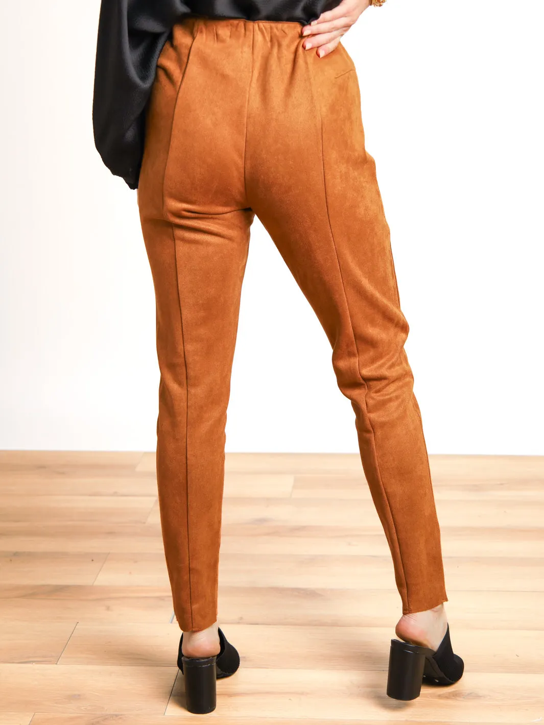 Made The Right Choice Suede Leggings - Final Sale
