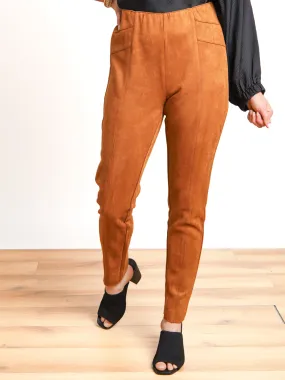 Made The Right Choice Suede Leggings - Final Sale