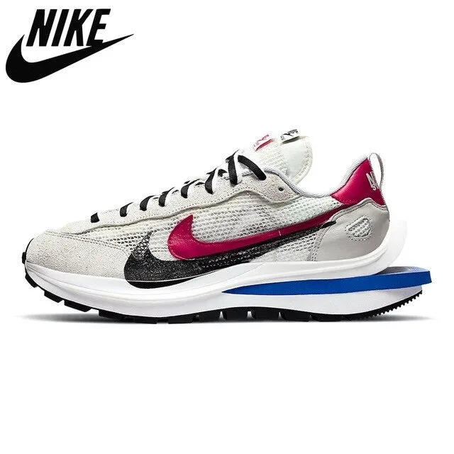 Nike- Authentic Sacai x VaporWaffle Mens Running Shoes Royal Fuchsia String Villain Red Pegasus Vaporfly Shoes Sports Shoes