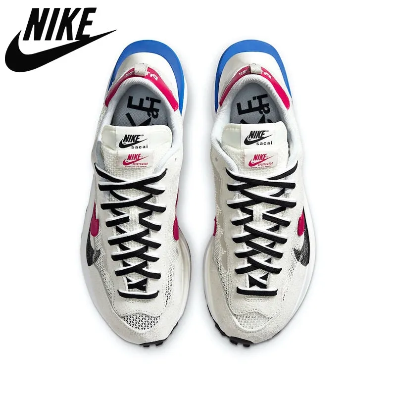 Nike- Authentic Sacai x VaporWaffle Mens Running Shoes Royal Fuchsia String Villain Red Pegasus Vaporfly Shoes Sports Shoes
