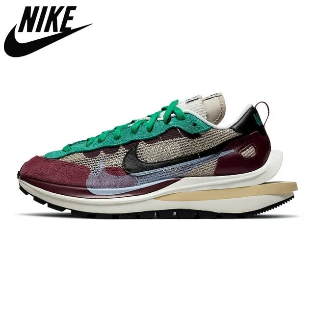 Nike- Authentic Sacai x VaporWaffle Mens Running Shoes Royal Fuchsia String Villain Red Pegasus Vaporfly Shoes Sports Shoes