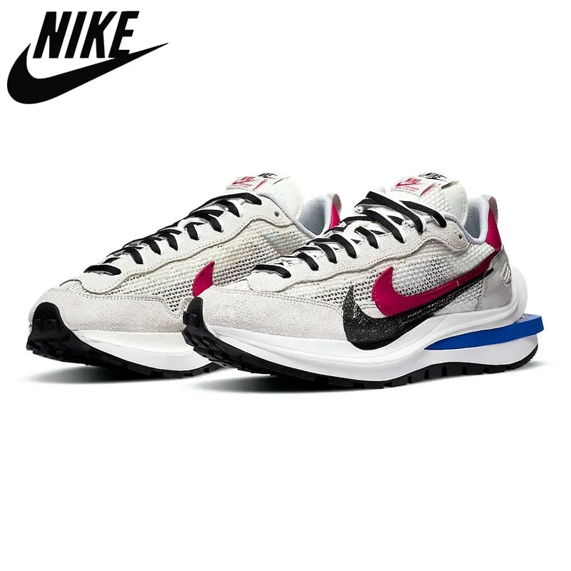 Nike- Authentic Sacai x VaporWaffle Mens Running Shoes Royal Fuchsia String Villain Red Pegasus Vaporfly Shoes Sports Shoes