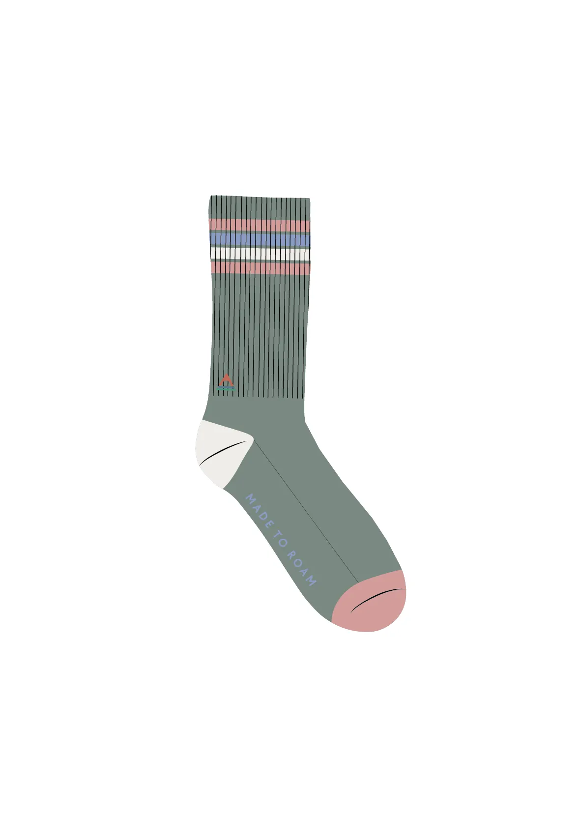 Organic Midweight Crew Socks - Pistachio