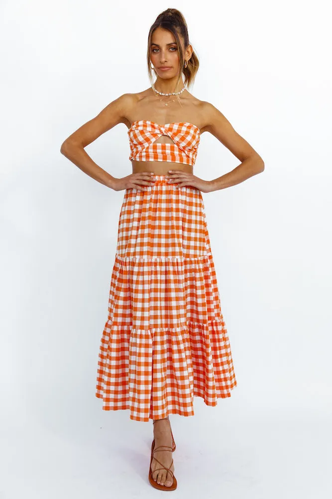 Peach Perfect Crop Top Orange