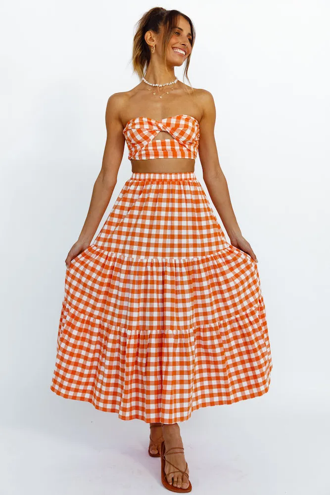 Peach Perfect Crop Top Orange