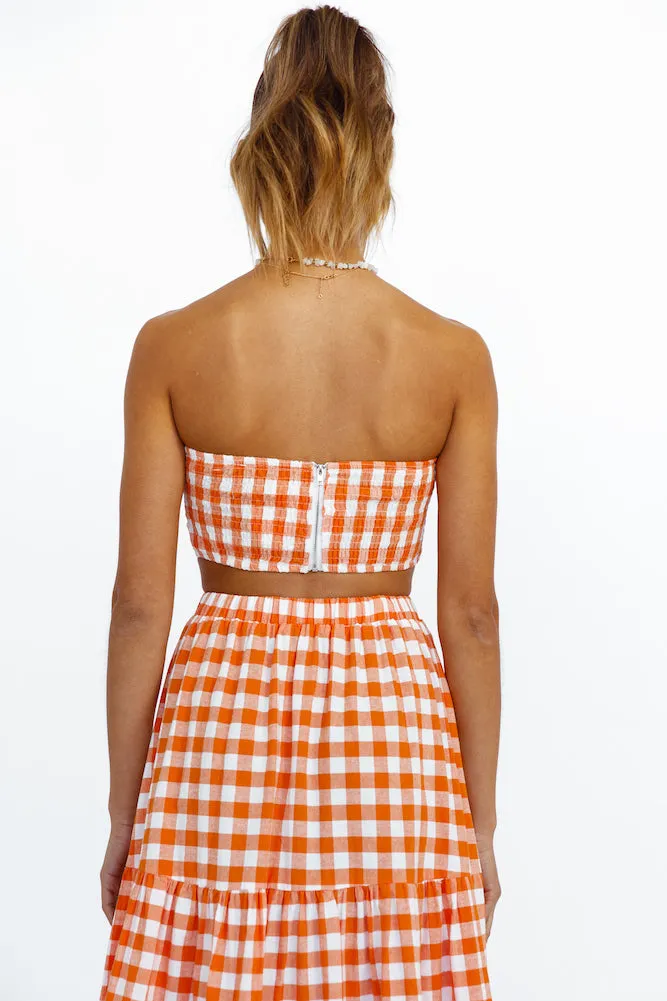 Peach Perfect Crop Top Orange