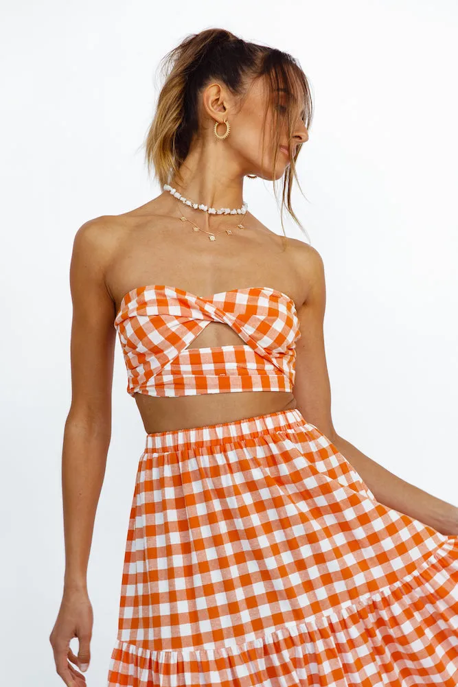 Peach Perfect Crop Top Orange