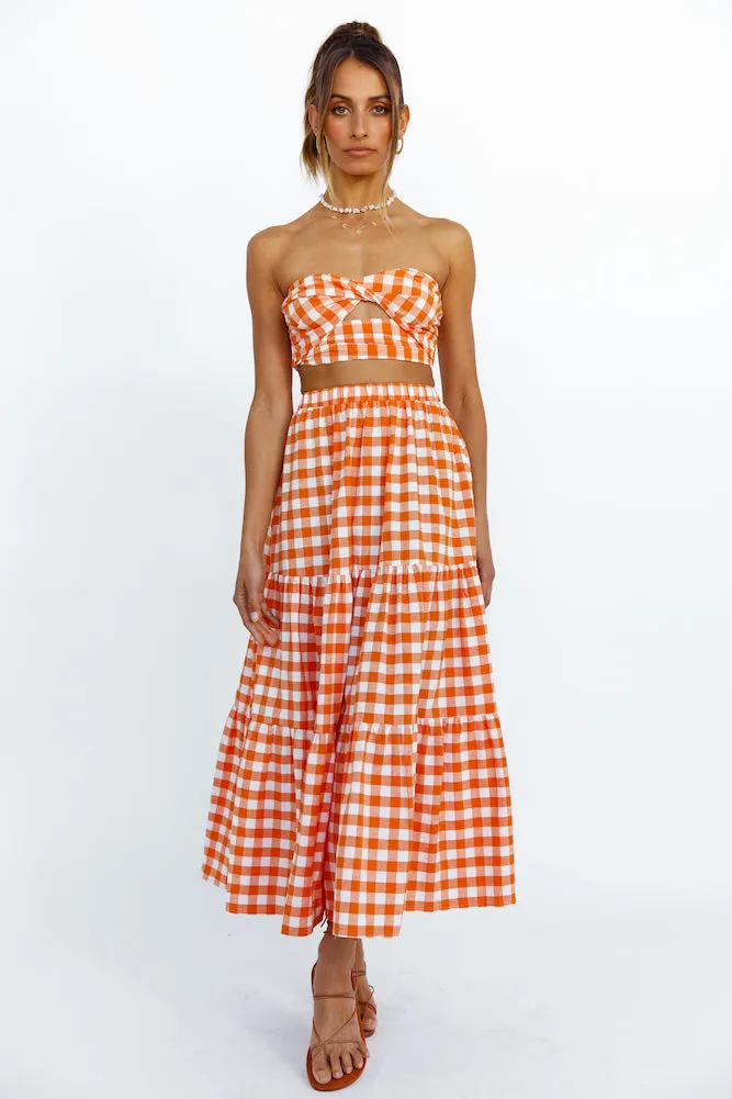 Peach Perfect Crop Top Orange