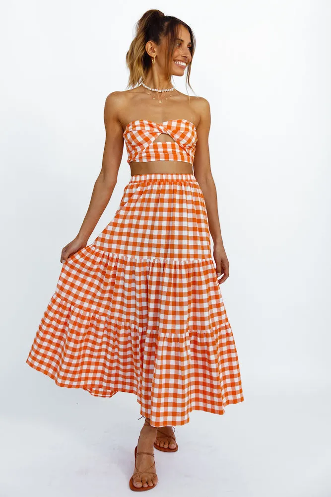 Peach Perfect Crop Top Orange